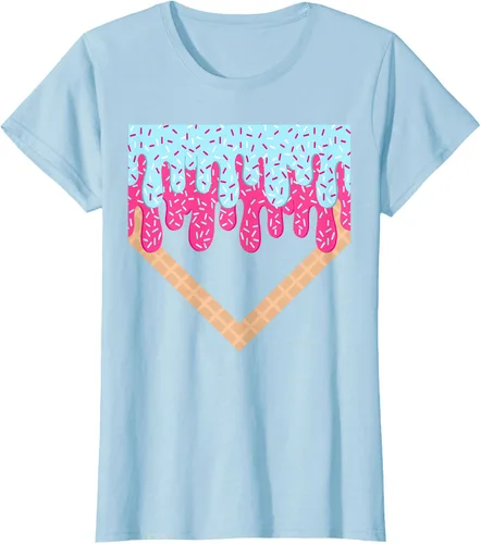 Vista 29 de Baseball Drip Boys Home Plate Ice Cream Sport Players & Fans Camiseta