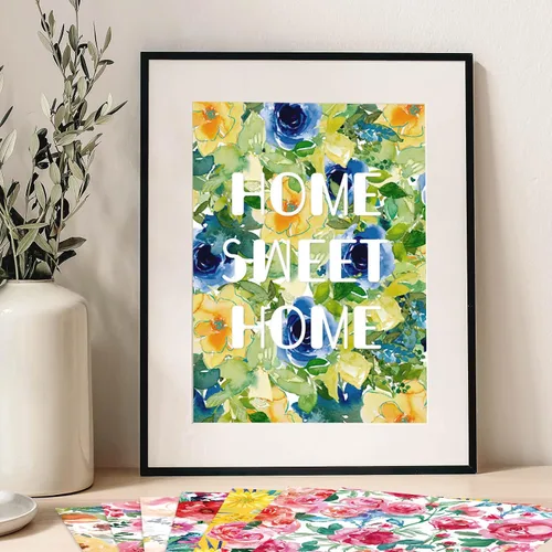Vista 7 de Whaline 60 hojas de papel de patrón floral tamaño A5 acuarela flor álbum de recortes papel papel de doble cara primavera manualidades papeles