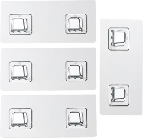 Vista 8 de 6 calcomanías adhesivas de repuesto para cesta de baño de gran diámetro, ganchos autoadhesivos para cestas de lavandería montadas en la pared