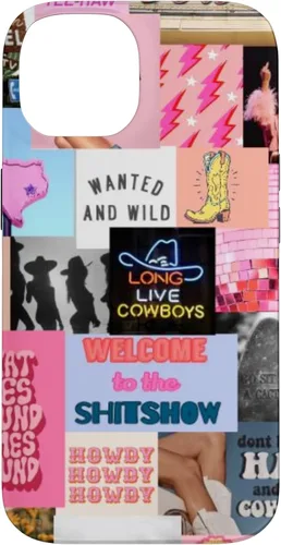 Vista 4 de Pink Western Indie Cowgirl Aesthetic Yeehaw Howdy Country - Carcasa para iPhone 17