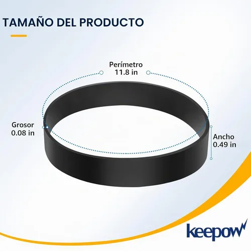 Vista 5 de KEEPOW 1604895 - Correa de vacío para Bissell Powerforce Compact