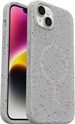 Vista 5 de OtterBox Funda para iPhone 14 Plus Serie Sostenible con MagSafe - Noche de Carnaval (Negro), a Prueba de Golpes, Resistente a las Caídas