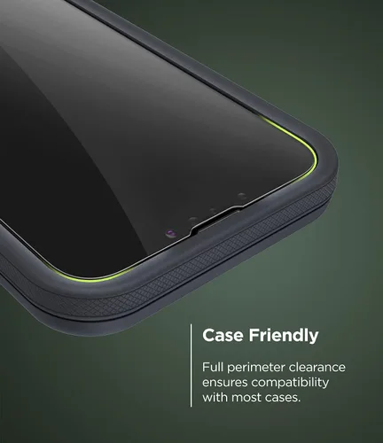 Vista 4 de magglass Vidrio templado diseñado para iPhone 13 Mini, protector de pantalla frontal y trasera (2021) incluye protector de lente de cámara