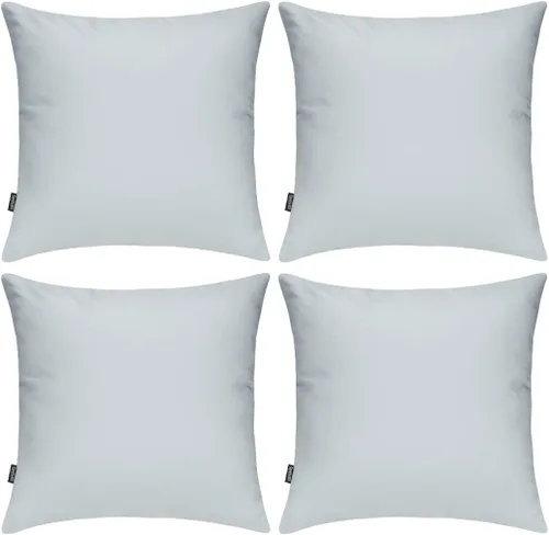 Vista 11 de Coddsmz Paquete de 4 fundas decorativas de 100% algodón para cojín cuadrado, funda de almohada de color liso para bricolaje, para sofá y dormitorio