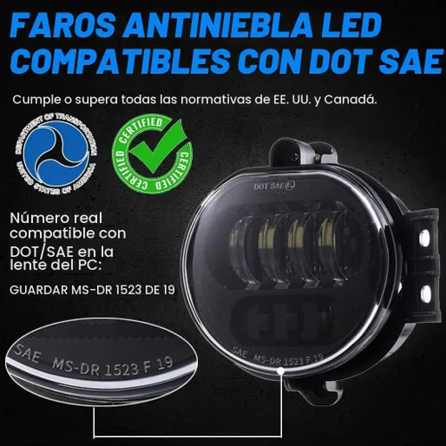 Vista 2 de Z-OFFROAD Conjunto de luz antiniebla LED aprobada por DOT compatible con Dodge Ram 1500 2002 2003 2004 2005 2006 2007 2008 Dodge Ram 2500/3500