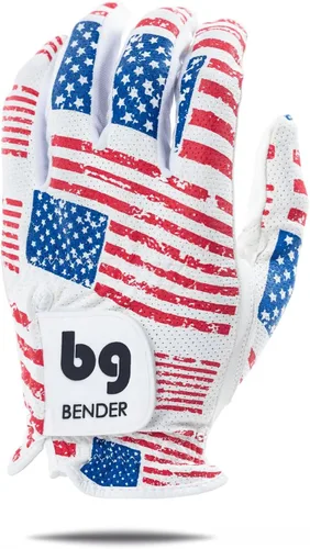 Vista 2 de BG Bender - Mens Golf Glove, Durable Mesh Golf Gloves, Unique Golf Gloves - Left-Hand Glove (Worn on the Left Hand/for Right-Handed Golfers)