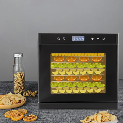 Vista 2 de Deshidratador de alimentos de 8 bandejas de acero inoxidable, máquina secadora de alimentos comerciales para carne seca, carne, frutas, hierbas