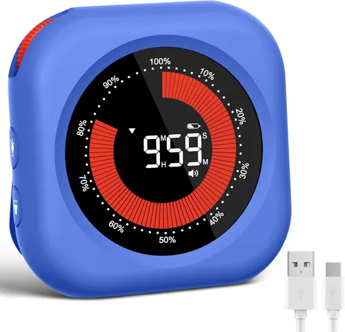 Vista 9 de Temporizador Digital Recargable de Cocina para Cocinar, Temporizadores Magnéticos con Cuenta Regresiva/Progresiva, Temporizador para Niños