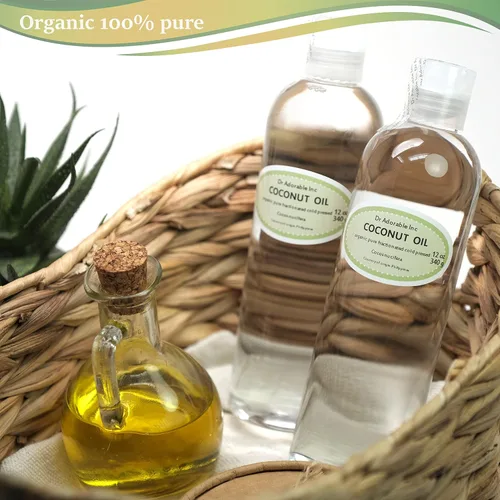 Vista 2 de Dr Adorable - 24 oz - Aceite de coco fraccionado - 100% puro orgánico natural (2 de 12 oz)