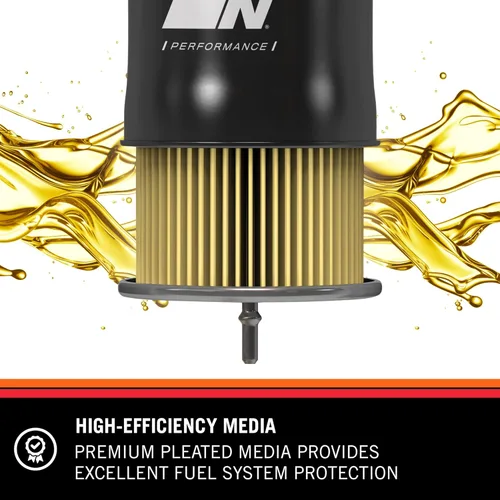 Vista 3 de K&N Filtro de combustible de gasolina: Filtro de combustible de alto rendimiento, protección premium del motor, compatible con motores de gasolina