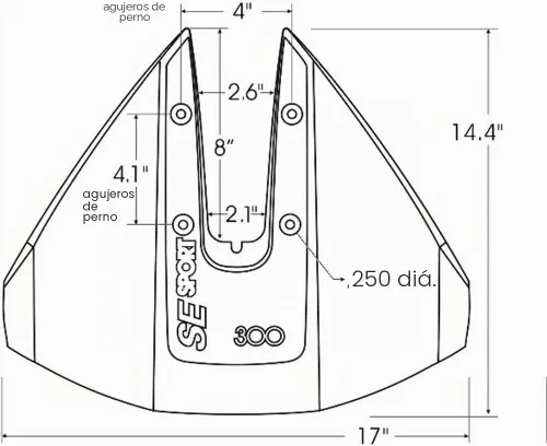 Vista 3 de 300 - Hidroala, apta para motores 35 hp - 300 hp