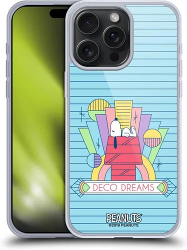 Vista 45 de Head Case Designs Snoopy Deco Dreams - Funda de gel suave con licencia oficial de Peanuts Blue Pattern compatible con Apple iPhone 7 Plus/iPhone 8