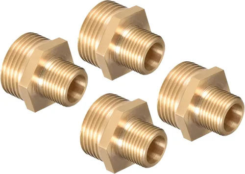 Vista 17 de M METERXITY Accesorio de tubería de rosca macho - Hex G1/2 x G3/4 Macho Rosca Tubería Adaptador, Acoplador Rápido, Aplicar a Tubo de Aire, Compresor