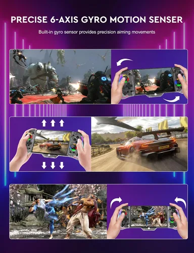 Vista 4 de momen 2024 New Version Switch Controller,Wireless One-Piece Joypad Controller Compatible with Switch OLEDLite,Switch Pro Joycon Controller with RGB