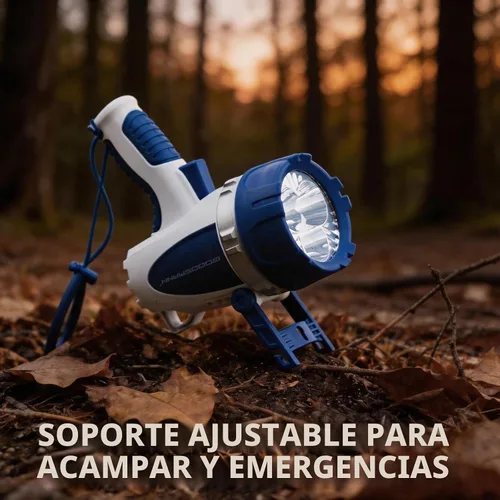 Vista 5 de GOODSMANN Proyector de mano recargable LED para barco, impermeable, reflector de hasta 3000 lúmenes, linterna marina portátil con adaptador USB