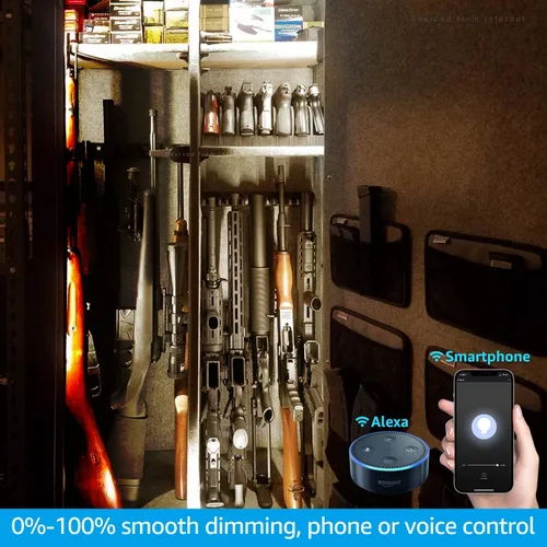 Vista 3 de TORCHSTAR Kit de iluminación LED inteligente con control de voz, (6) barras de luz enlazables regulables de 12 pulgadas, compatible con interruptor