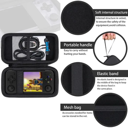Vista 6 de khanka Hard Travel Case Replacement for RG35XX H Retro Handheld Game Console,3.5 Inch IPS Screen Linux System,(Case Only + One Screen Protector +
