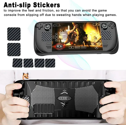 Vista 6 de Funda protectora para cubierta de vapor, funda de silicona suave de TPU, protección completa con 6 piezas de accesorios de piel compatibles