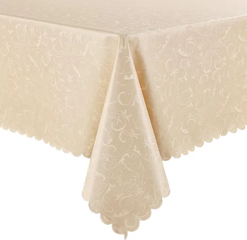 Vista 32 de Smiry Mantel cuadrado, mantel de vinilo resistente al agua, lavable, para cocina y comedor (azul bebé, 54 x 54 pulgadas)