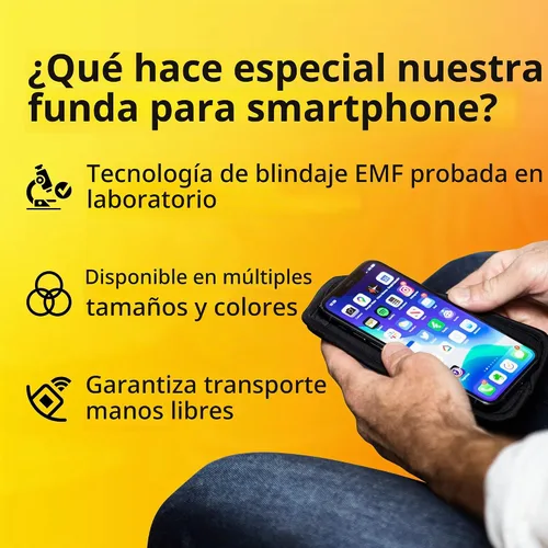 Vista 7 de SYB Shield Your Body - Funda antiradiación para teléfono celular, fundas para teléfono celular para bloquear EMF, bloqueador de radiación