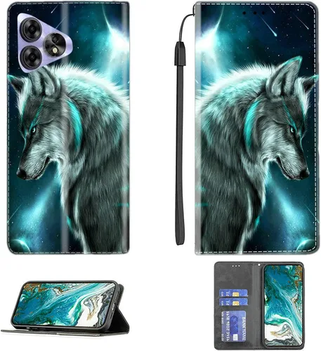 Vista 168 de Aroepurt Funda para UMIDIGI G1 Plus compatible con UMIDIGI G1 Plus Funda para teléfono Funda de piel sintética con función atril magnética CPT15