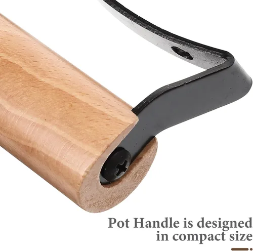 Vista 5 de CALLARON Olla de cocina con asas laterales, cacerola de repuesto para el oído, olla de leche, mango de agarre, accesorios de utensilios de cocina