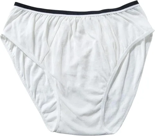Vista 2 de 20 Packs Mens Cotton Disposable Underwear Panties Portable Briefs for Travel Fitness Hotel Spa Hospital Stays