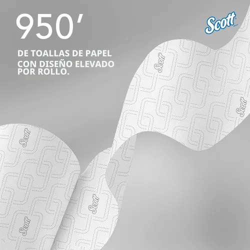 Vista 7 de Scott Professional - Rollos de papel toalla de alta capacidad, a granel (02001), de papel duro enrollado, diseño elevado, bolsillos de absorción