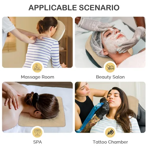 Vista 7 de SINLAND Fundas de microfibra para cuna facial, tamaño grande, suave y reutilizable, antiadherente, para reposacabezas de masaje, adecuada