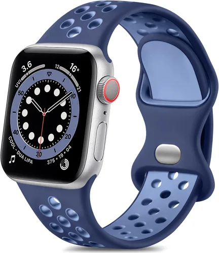 Vista 27 de Lerobo - Bandas deportivas compatibles con Apple Watch Band de 40 mm, 41 mm, 38 mm y 42 mm para Series 11, 10 para mujeres y hombres, suaves bandas