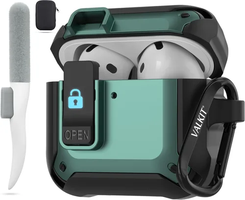 Vista 10 de for Airpods Pro 2 Case Cover with Magnetic Lock Lid, Black