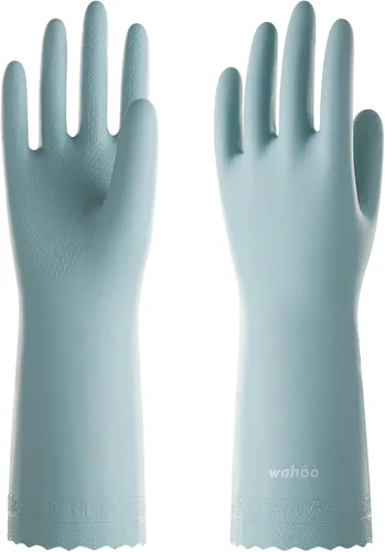 Vista 9 de WG Todo Individual Dishwashing, Latex Free, Skin-Friendly, Dishes Washing, Reusable, DEHP-Free, Non-Slip, Household Kitchen Gloves