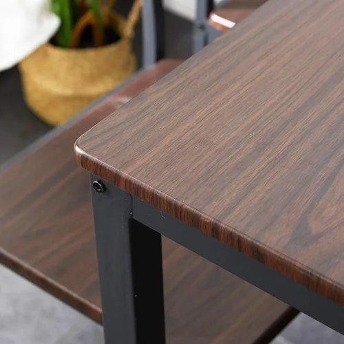 Vista 5 de DlandHome Juego de mesa de comedor para 4 mesas de cocina, mesa de cocina con sillas, juegos de mesa de comedor y sillas, mesa de comedor