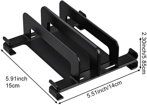 Vista 4 de Vertical Laptop Stand Holder, Compatible Desktop Laptop Holder, Adjustable Notebook Dock, 3 in 1 Computer Stand for Laptop/Tablet