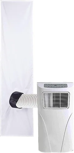Vista 5 de Kit de paño de ventilación portátil para ventana de aire acondicionado, sello de ventana de aire acondicionado, ventilación universal de CA