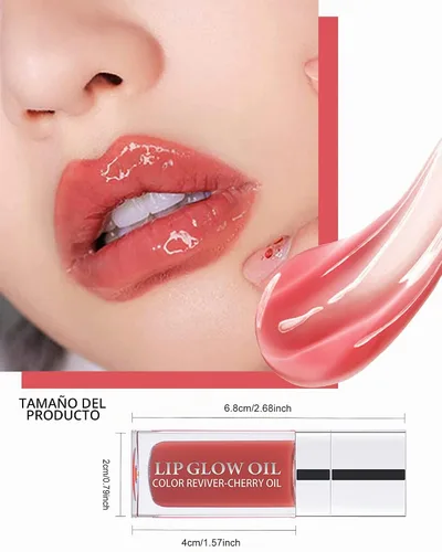 Vista 6 de Aceite hidratante para labios, tinte de brillo de labios de palisandro para mujeres Rosewood