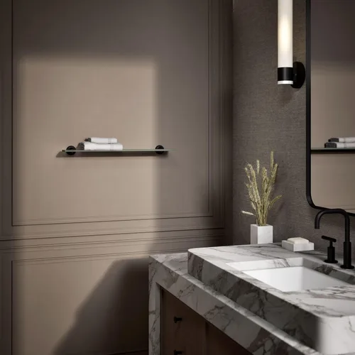 Vista 4 de Kohler 14440-BL Purist Estante de cristal