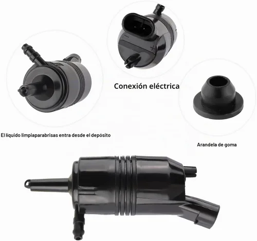 Vista 5 de Bomba de limpiaparabrisas de automóvil, OEM # 385-232316A, bomba de limpiaparabrisas compatible con Chevy Silverado, Impala, GMC Sierra, Cadillac