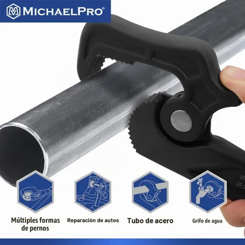 Vista 4 de [Usado] MichaelPro Llave de tubo autoajustable, llave de 14 pulgadas multifunción ajustable, diámetro de sujeción de hasta 1-7/8 pulgadas (48mm)
