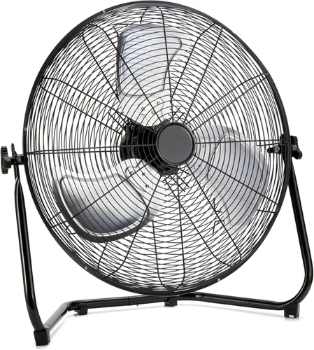 Vista 7 de Amazon Basics Ventilador industrial de alta velocidad de 18 pulgadas, ventilador de piso, con 3 velocidades, cabezal inclinable, cumple