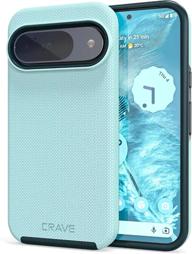 Vista 23 de Crave Funda para Pixel 5, Funda de la Serie de Protección Dual Guard para Google Pixel 5 - Aqua