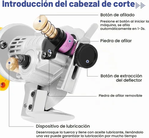 Vista 3 de MXBAOHENG Tijeras eléctricas cortador de cartón con interruptor