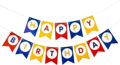 Vista 9 de Cartel de feliz cumpleaños negro y rojo – Guirnalda de letras de bricolaje, pancartas colgantes para pared y puerta, decoraciones de fiesta