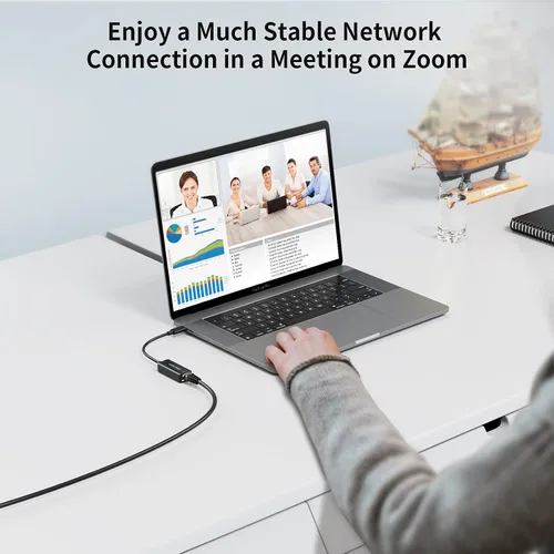 Vista 7 de CableCreation Adaptador USB C a 2.5G Ethernet, USB C 3.1 a RJ45 2.5 Gigabit LAN Thunderbolt 3, compatible con MacBook Pro MacBook Air iPad Pro