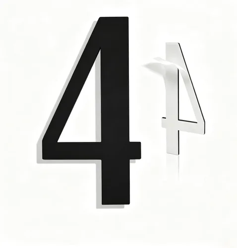 Vista 16 de Números de Casa Modernos para Exterior - Autoadhesivos, Grandes de 6 Pulgadas, Números de Dirección de Casa de Metal - Ideales para Buzón, Puerta
