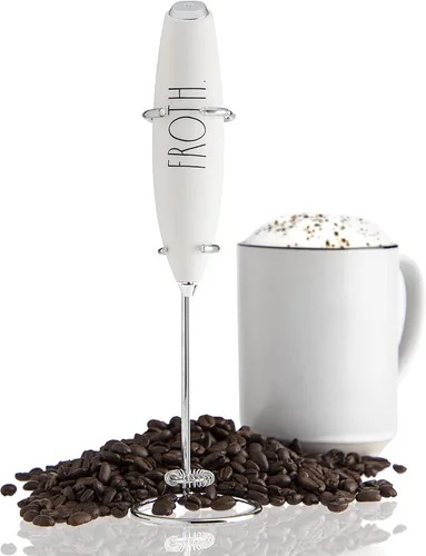 Vista 9 de Rae Dunn Espumador de leche - Mezclador eléctrico de mano para bebidas, espumador de leche eléctrico de mano, espumador de café, batidora de mano