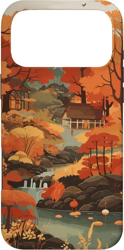 Vista 22 de Tema de otoño y coloridas hojas y árboles de otoño, colores de otoño para iPhone 16