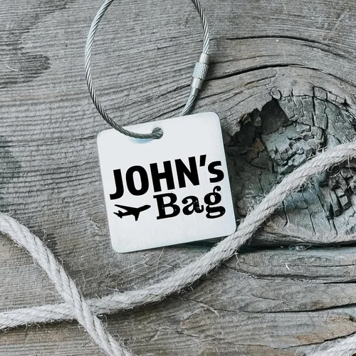 Vista 5 de Papa's Bag Luggage Tag Personalized Luggage Tag Personalized Name Traveler Traveling Gift Luggage Tag Plane Grandpa Bag Find Luggage Gramps Gift