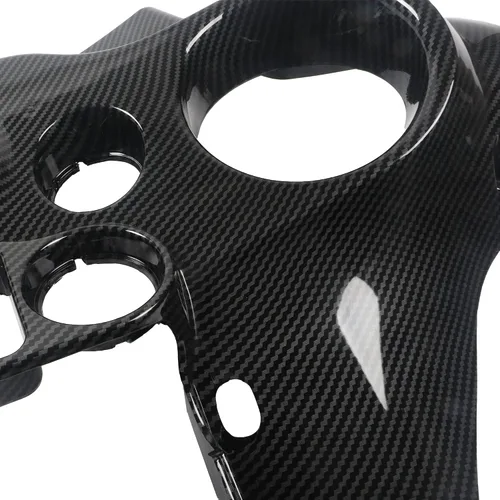 Vista 7 de Carenado interior de murciélago delantero con efecto de fibra de carbono, compatible con Harley Touring Street Glide Electra Glide FLHT FLHTC