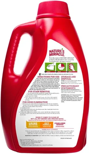 Vista 2 de Nature's Miracle® Eliminador Avanzado de Manchas y Olores, 128 fl oz, Aroma Fresco, Fórmula Enzimática para Desórdenes Severos para Desastres